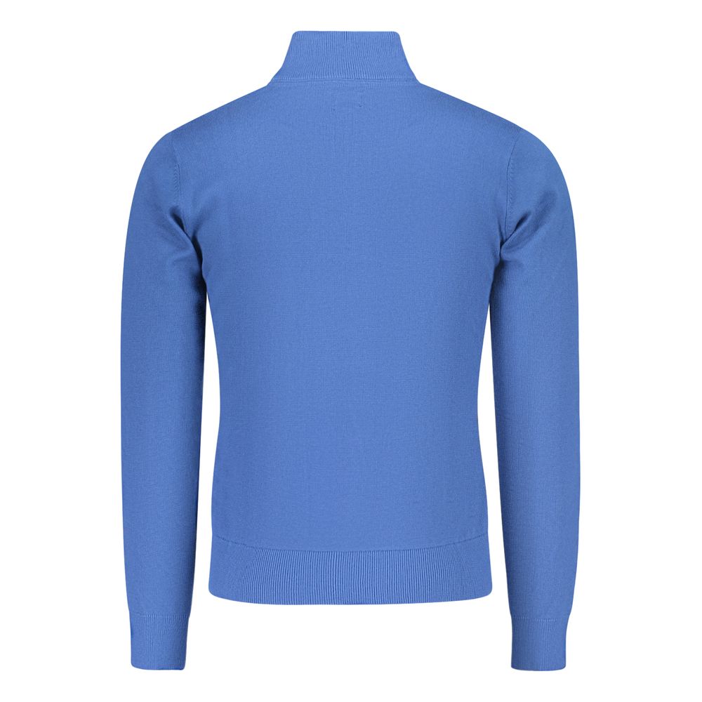 U.S. Grand Blu Cotton Men Sweater U.S. Grand