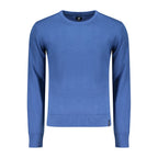 U.S. Grand Blue Cotton Men Sweater U.S. Grand
