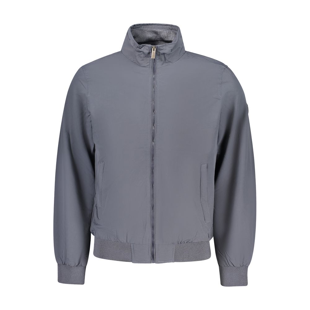U.S. Grand Blu Polyester Men Jacket U.S. Grand