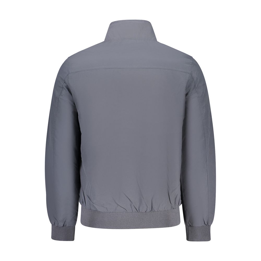 U.S. Grand Blu Polyester Men Jacket U.S. Grand