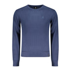 U.S. Grand Blu Cotton Men Sweater U.S. Grand