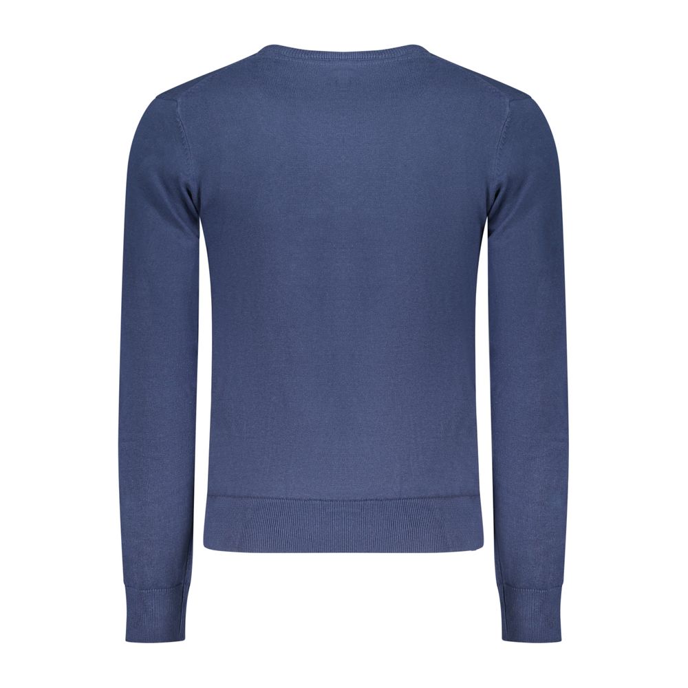 U.S. Grand Blu Cotton Men Sweater U.S. Grand