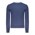 U.S. Grand Blu Cotton Men Sweater U.S. Grand