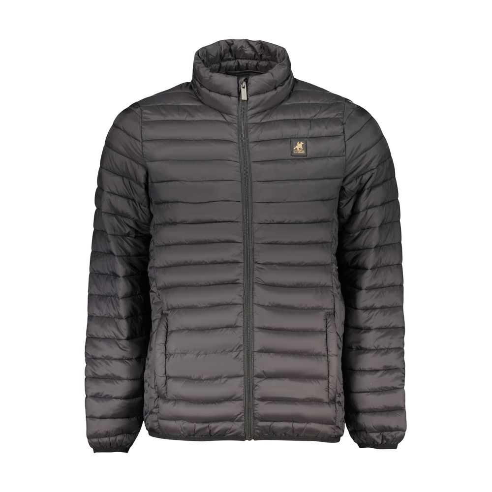 U.S. Grand Black Polyester Men's Jacket U.S. Grand