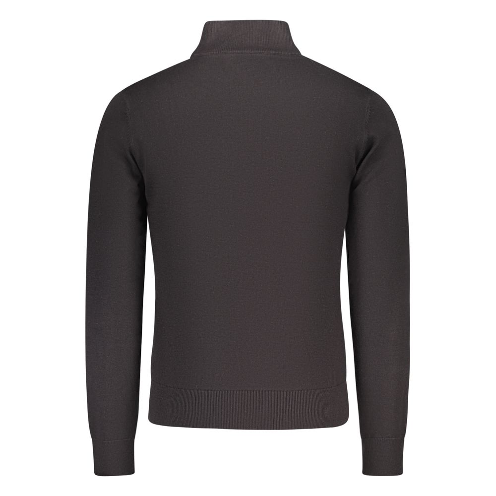 U.S. Grand Black Cotton Men's Cardigan U.S. Grand