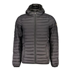 U.S. Grand Black Polyester Men's Jacket U.S. Grand