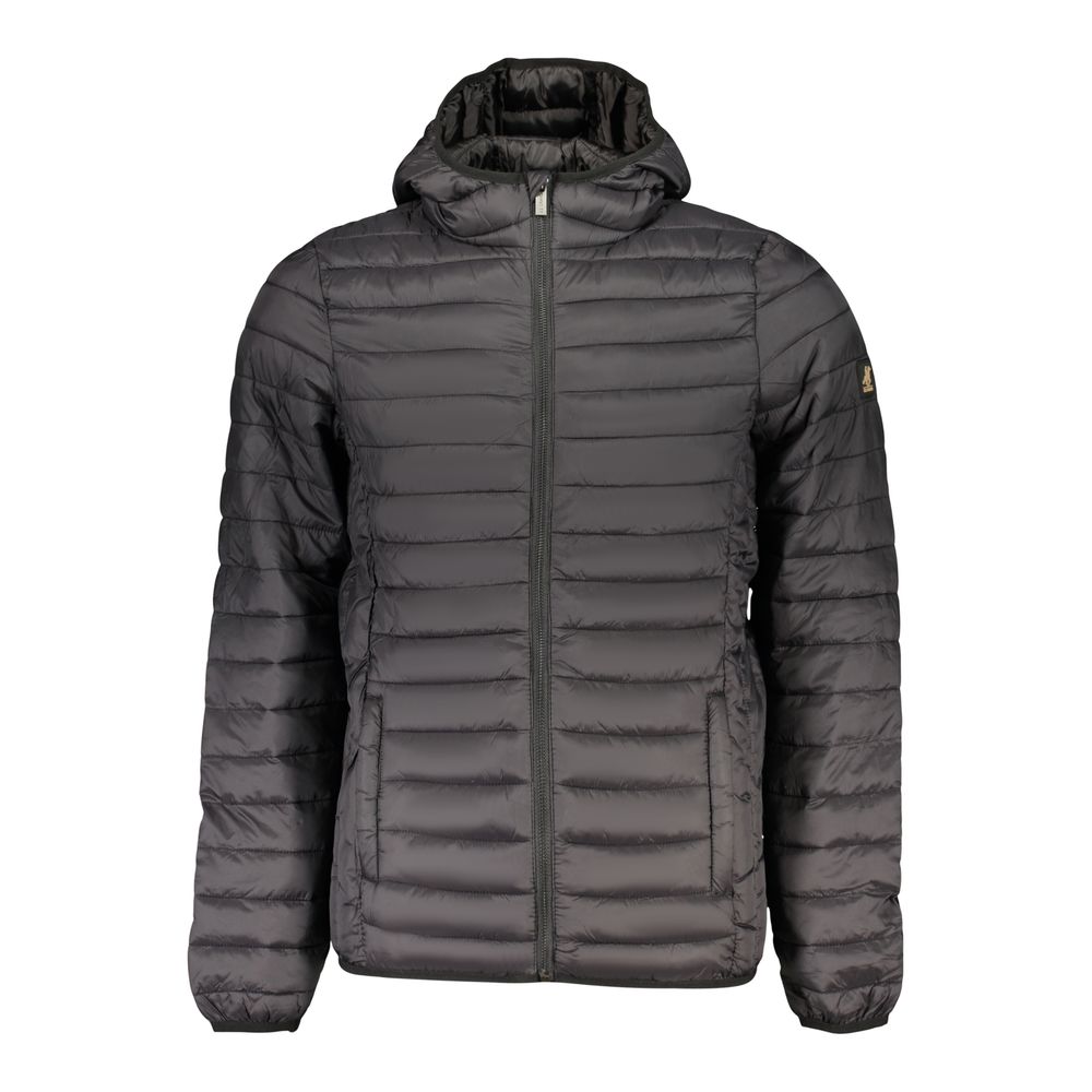 U.S. Grand Black Polyester Men's Jacket U.S. Grand
