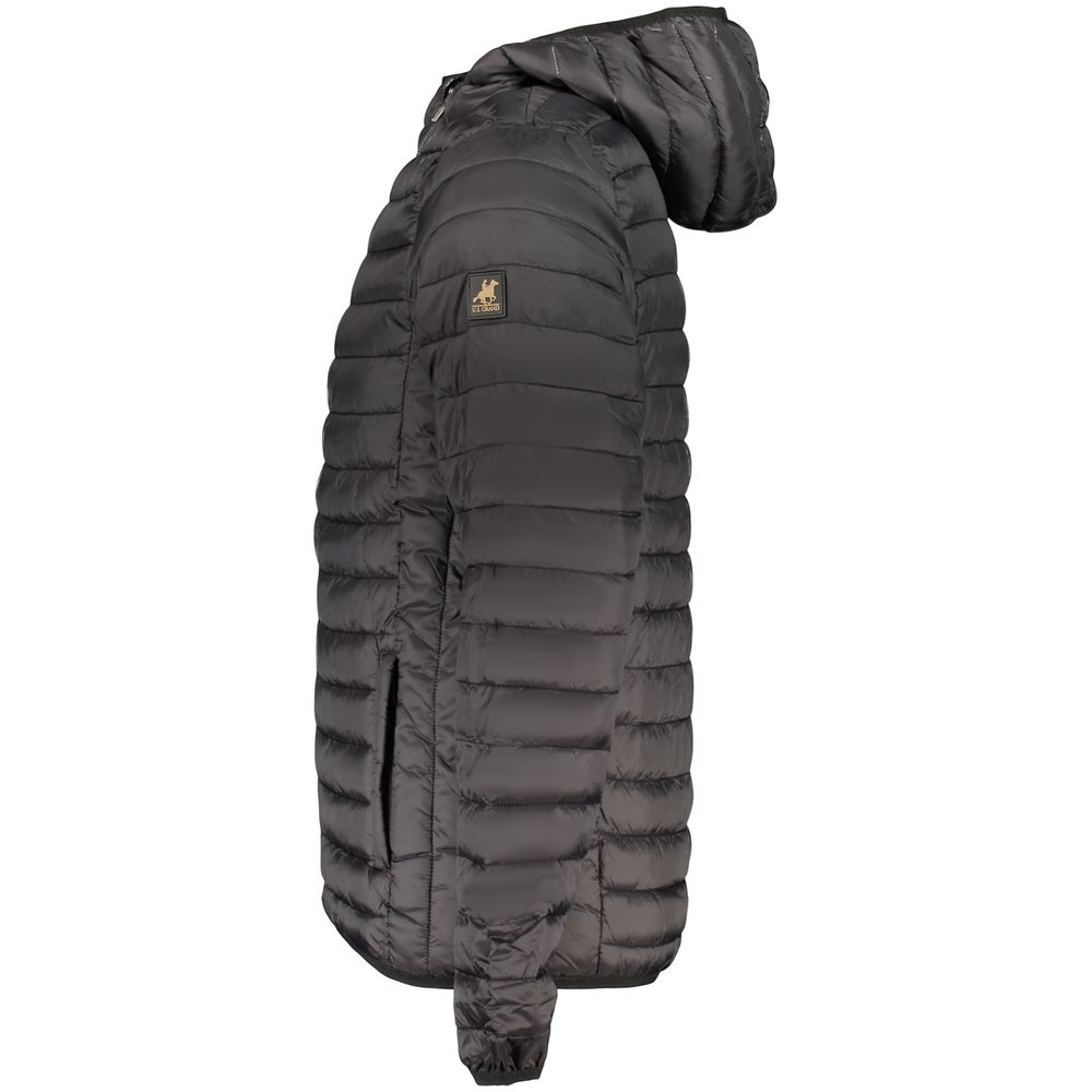 U.S. Grand Black Polyester Men's Jacket U.S. Grand