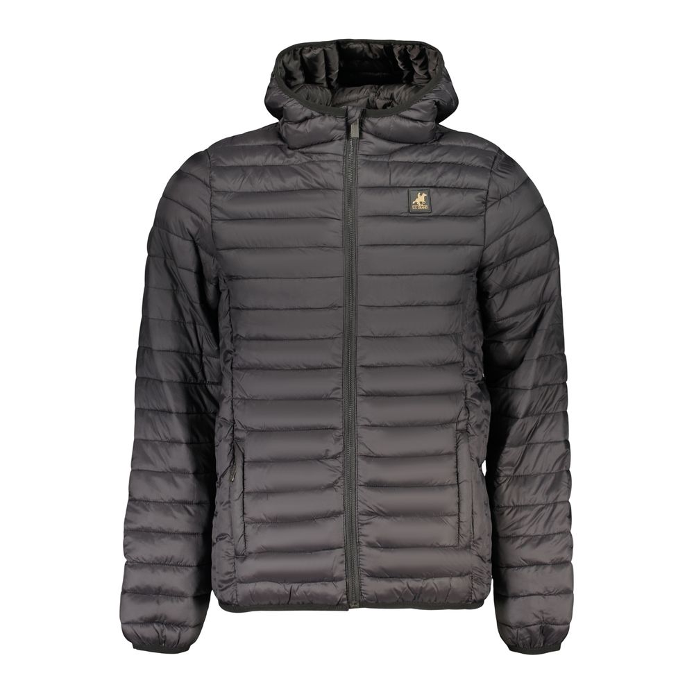 U.S. Grand Black Polyester Men's Jacket U.S. Grand
