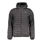 U.S. Grand Black Polyester Men's Jacket U.S. Grand