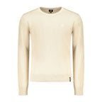 U.S. Grand Beige Cotton Men Sweater U.S. Grand