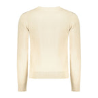 U.S. Grand Beige Cotton Men Sweater U.S. Grand