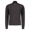 U.S. Grand Black Cotton Men Sweater U.S. Grand