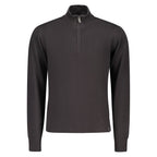 U.S. Grand Black Cotton Men Sweater U.S. Grand