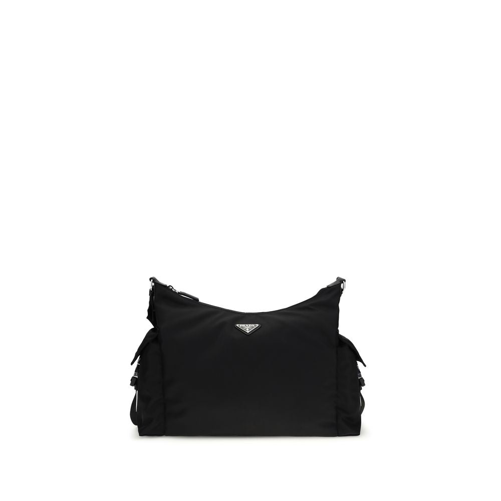 Prada Black Recycled Polyamide Shoulder Bag Prada