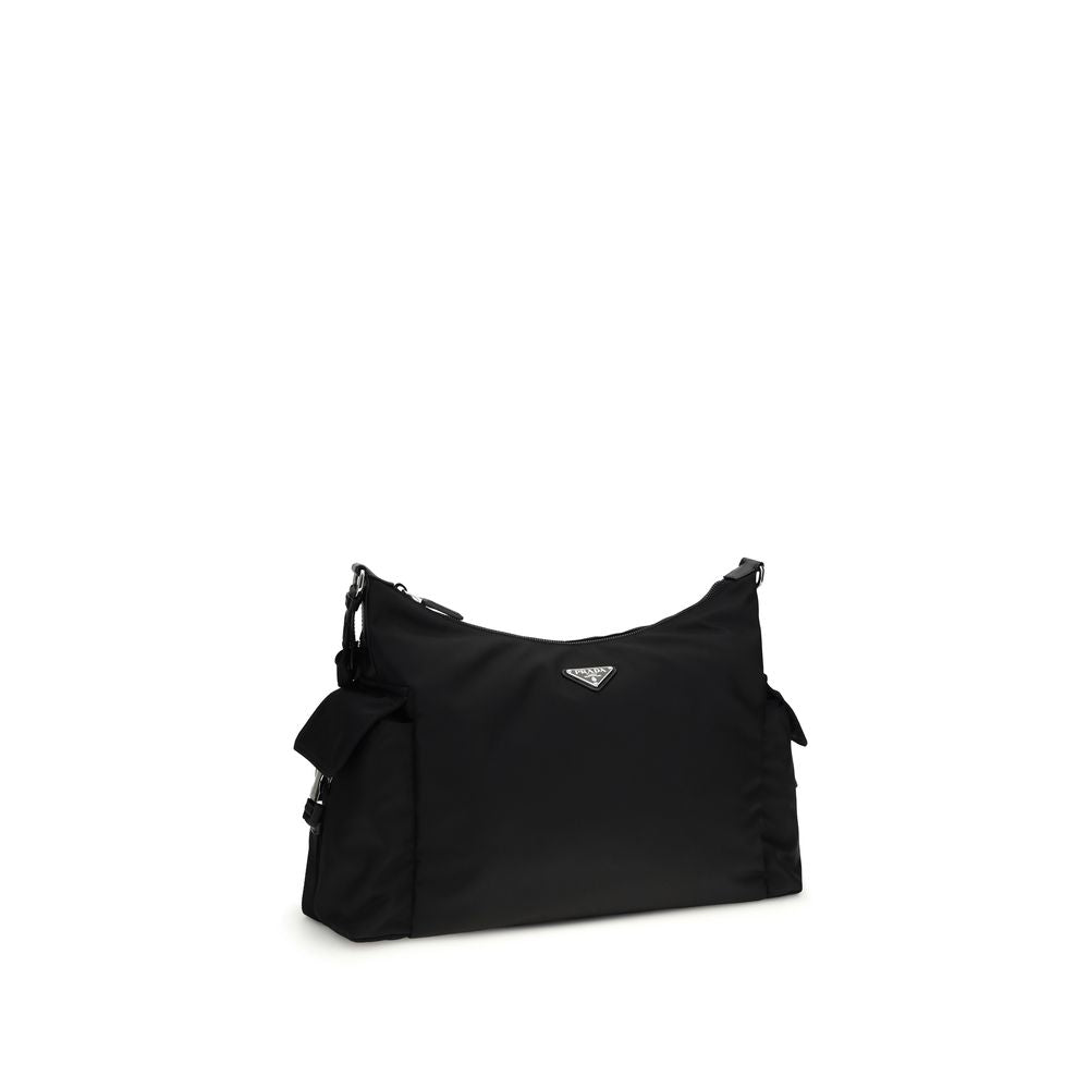 Prada Black Recycled Polyamide Shoulder Bag Prada