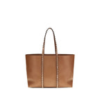 Valentino Garavani Brown Calf Leather Bos Taurus Shoulder Bag Valentino Garavani