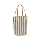 Valentino Garavani Blue Raffia Backet Bag Valentino Garavani