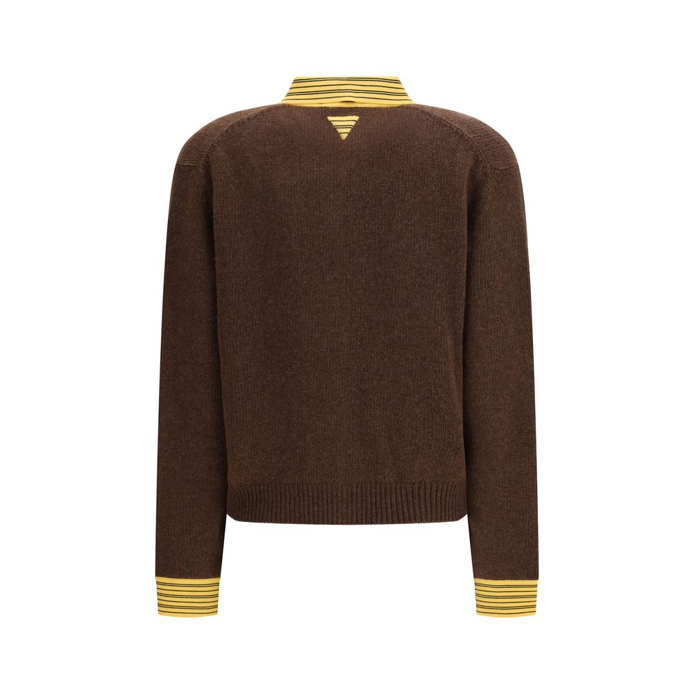 Prada Brown Cashmere Cardigan Prada