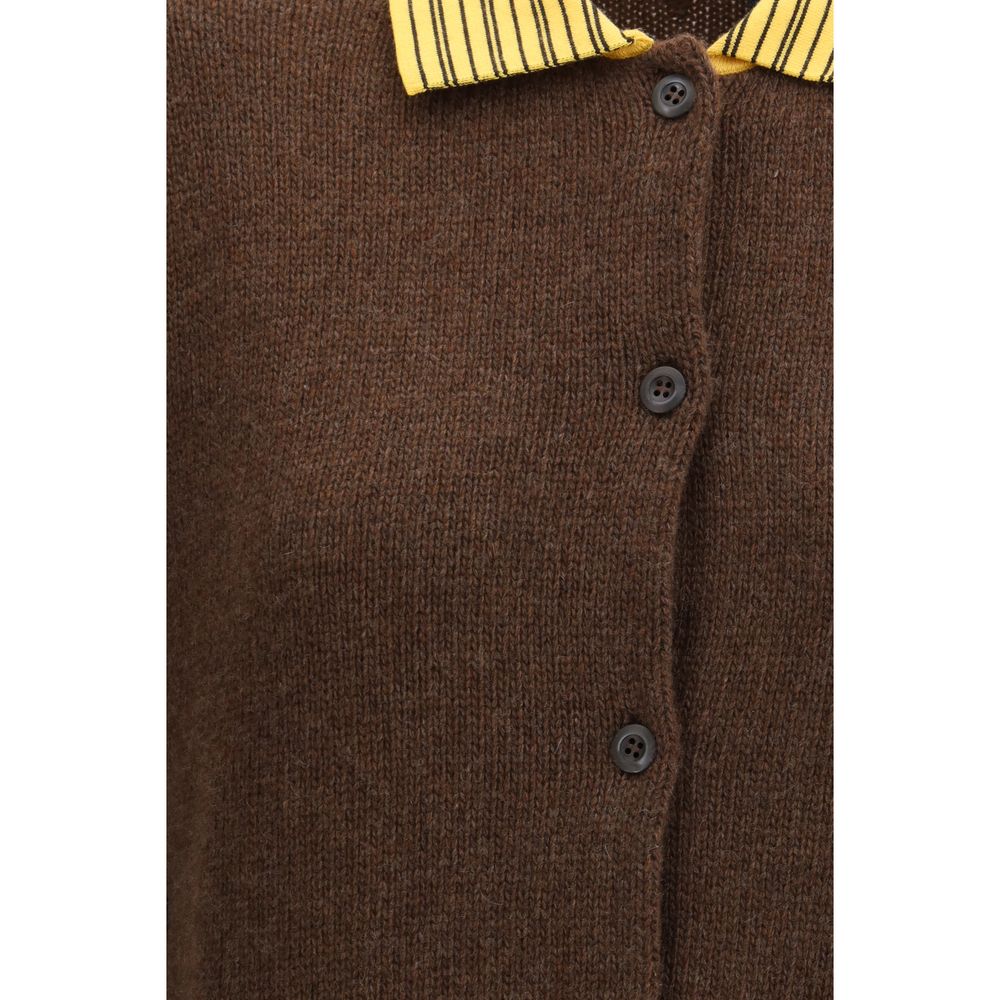 Prada Brown Cashmere Cardigan Prada