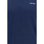 Prada Blue Cotton T-Shirt Prada