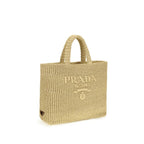 Prada Beige Raffia Shoulder Bag Prada