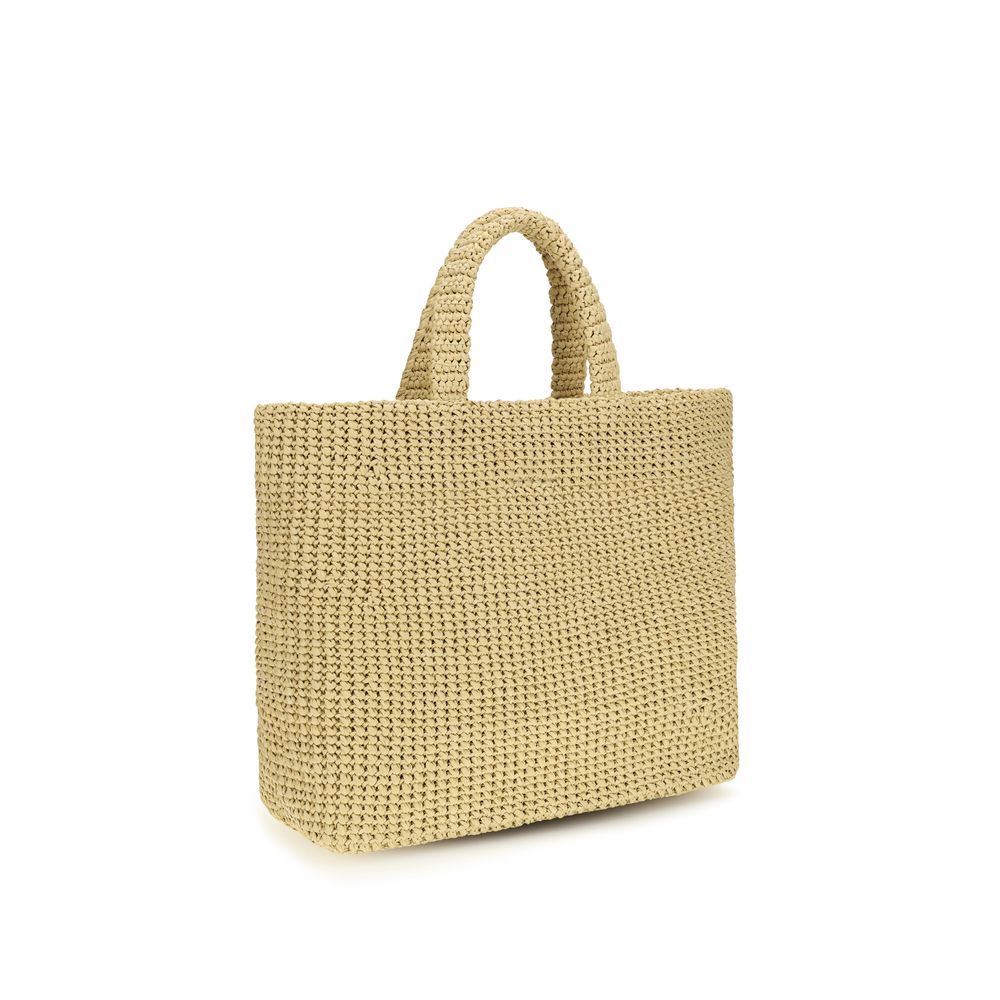 Prada Beige Raffia Shoulder Bag Prada