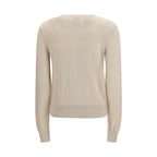 Burberry Beige Polyester Cardigan Burberry