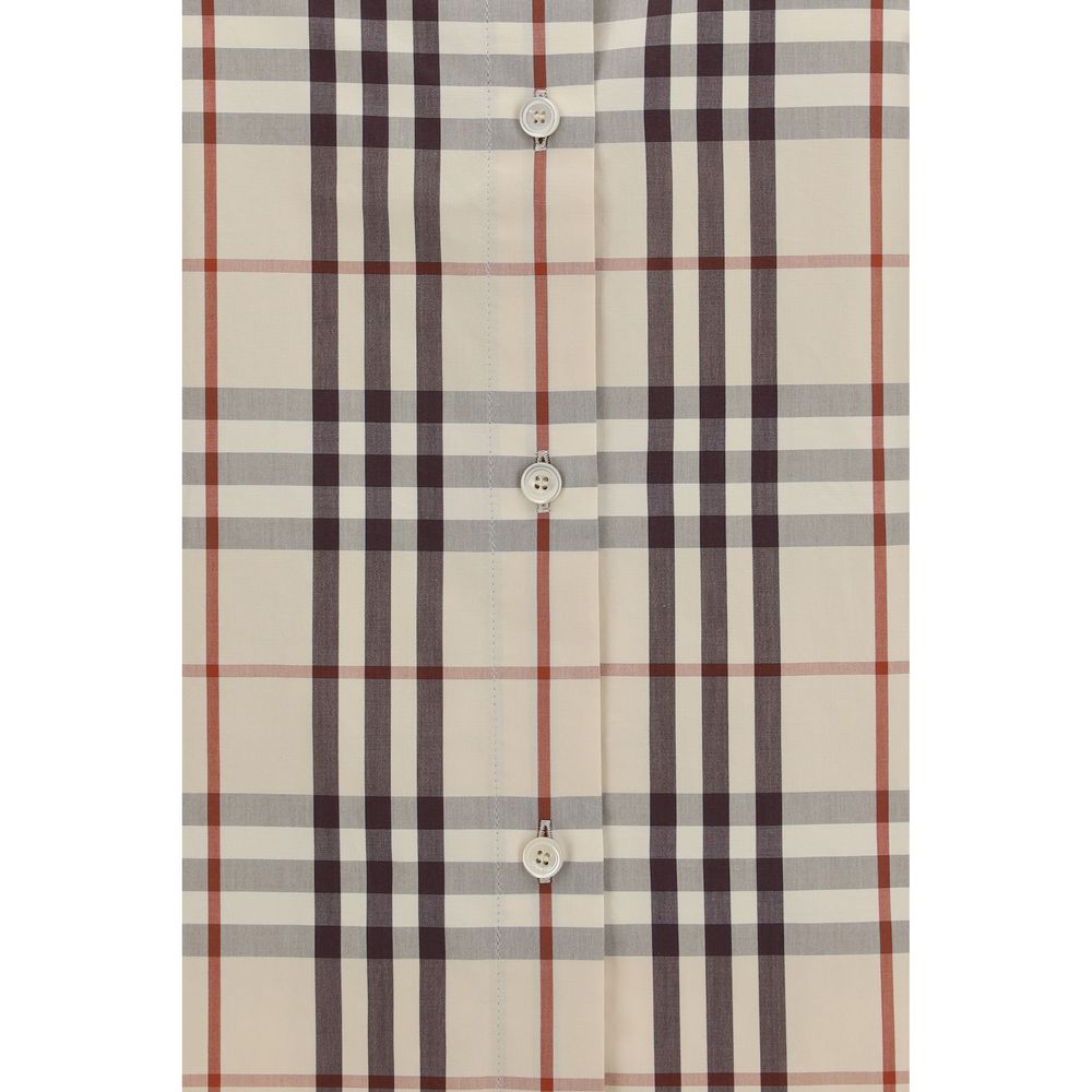 Burberry Beige Cotton Pattern Shirt Burberry