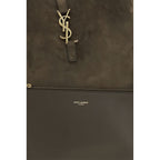 Saint Laurent Bicolor Calf Leather Bos Taurus Shoulder Bag Saint Laurent