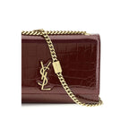 Saint Laurent Bordeaux Calf Leather Bos Taurus Shoulder Bag Saint Laurent