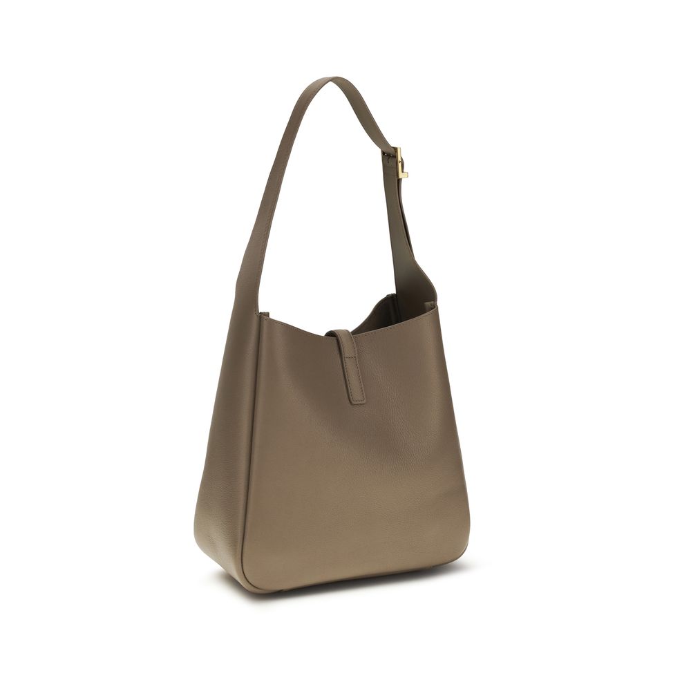 Saint Laurent Gray Calf Leather Bos Taurus Shoulder Bag Saint Laurent