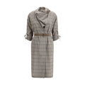 Burberry Gray Wool Casual Dress Burberry