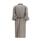 Burberry Gray Wool Casual Dress Burberry
