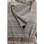 Burberry Gray Wool Casual Dress Burberry