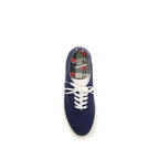 Barbour Blue Cotton Low Top Sneakers Barbour