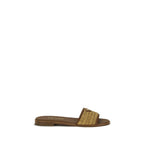 Prada Brown Raffia Slippers Prada
