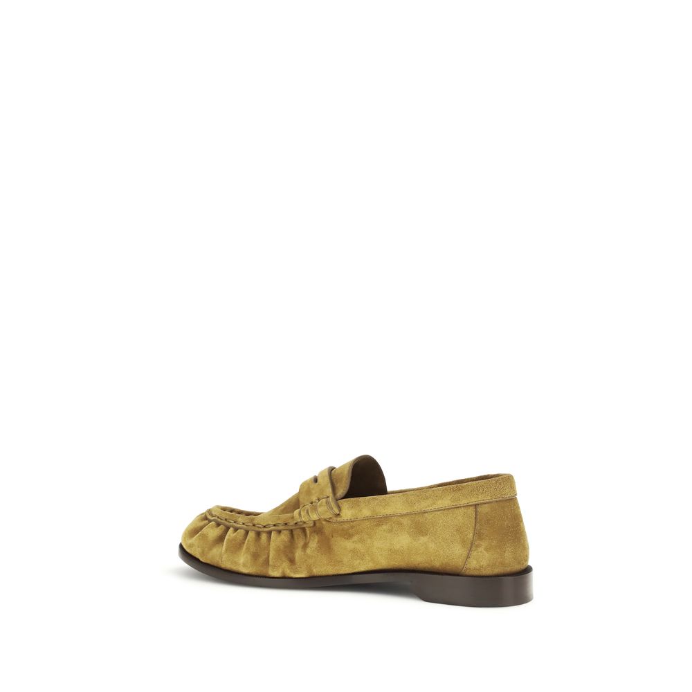 Saint Laurent Beige Calf Leather Bos Taurus Slip-On Loafers Saint Laurent