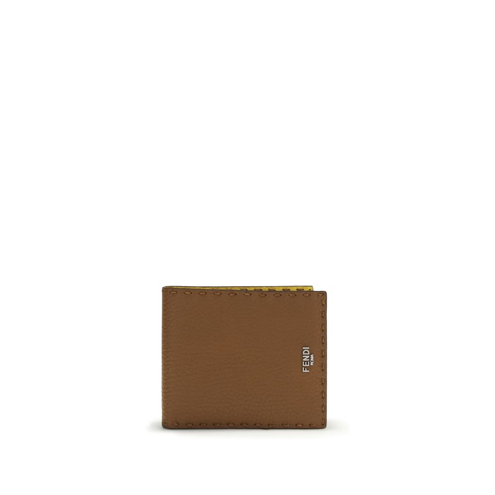 Fendi Brown Calf Leather Bos Taurus Wallet Fendi