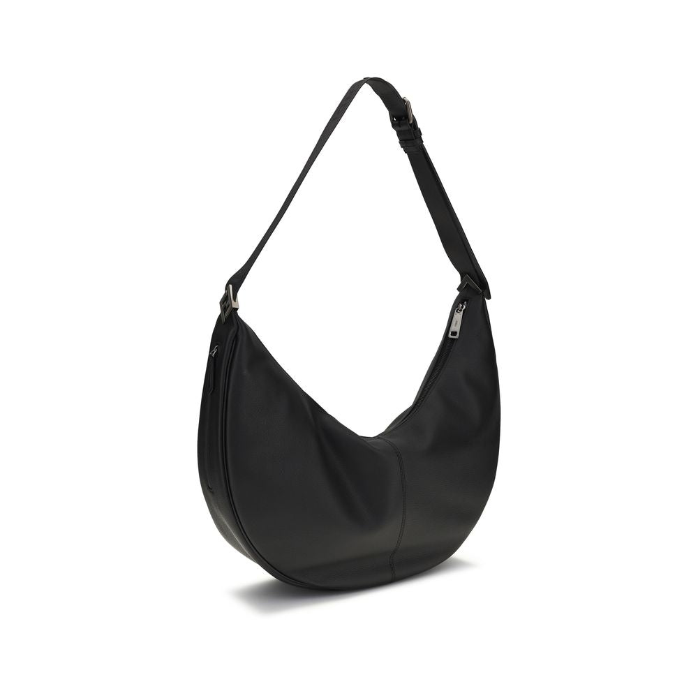 Fendi Black Calf Leather Bos Taurus Shoulder Bag Fendi
