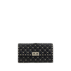 Valentino Garavani Black Calf Leather Bos Taurus Shoulder Bag Valentino Garavani