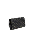 Valentino Garavani Black Calf Leather Bos Taurus Shoulder Bag Valentino Garavani