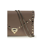 Valentino Garavani Brown Calf Leather Bos Taurus Wallet Valentino Garavani