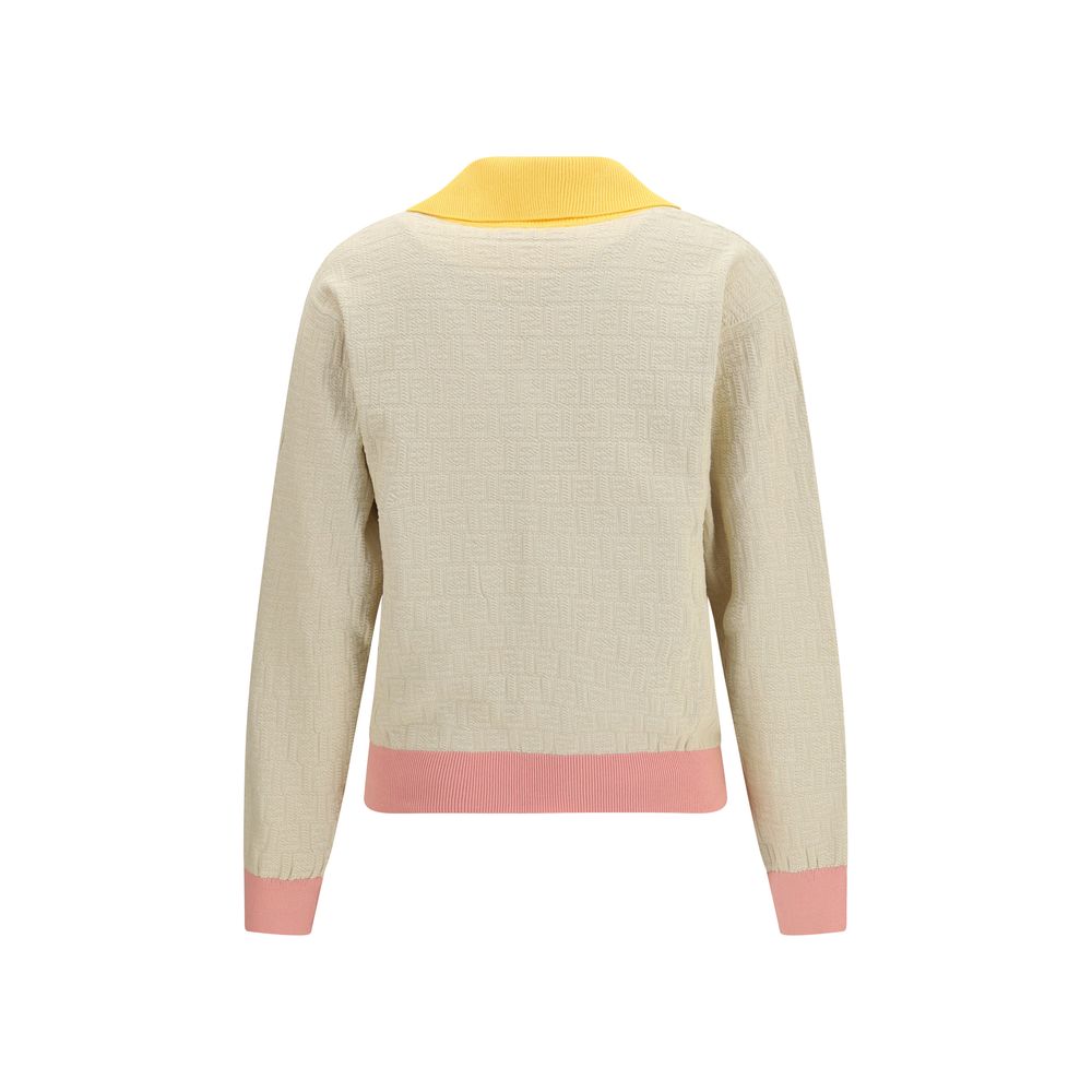 Fendi Beige Cotton Sweatshirt Fendi