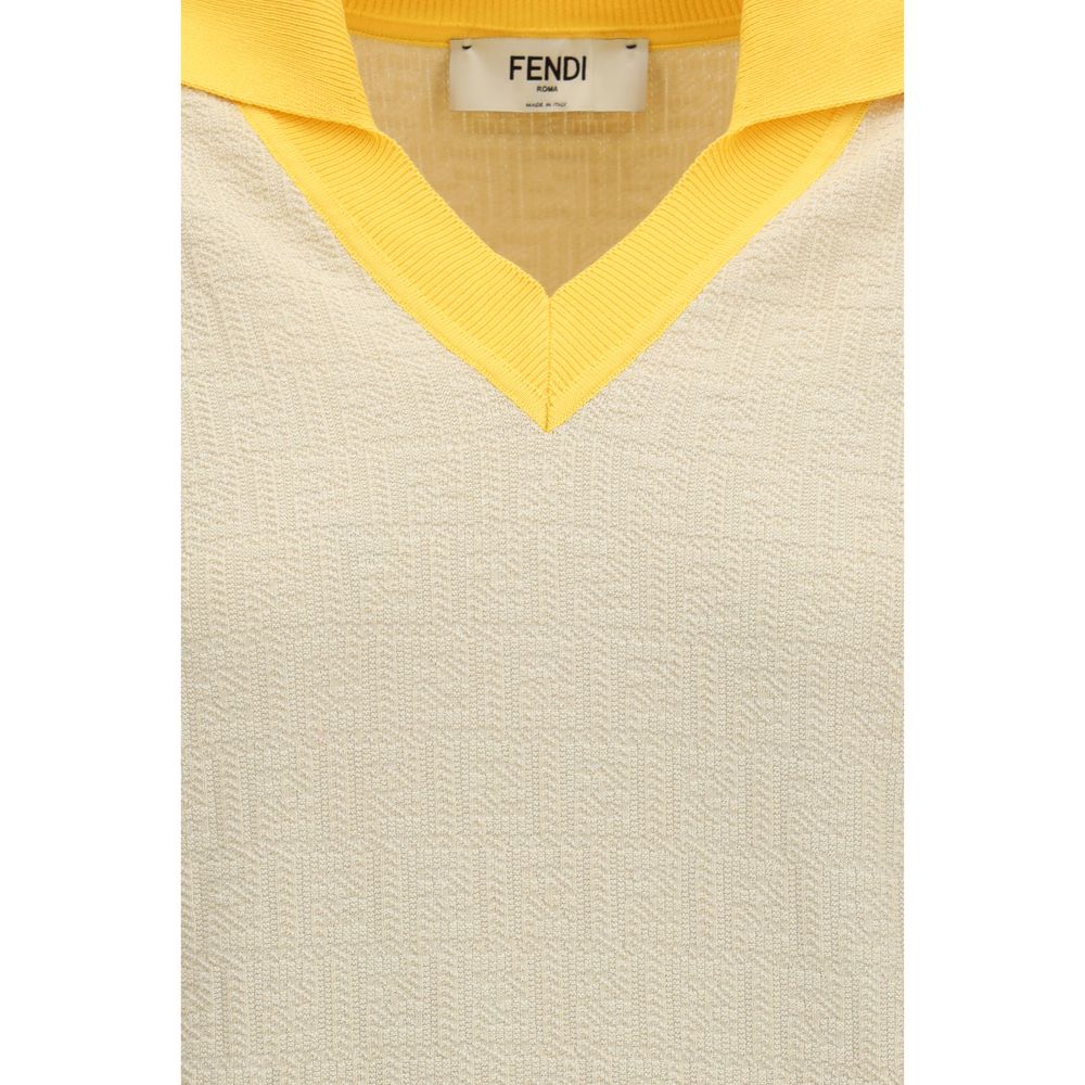 Fendi Beige Cotton Sweatshirt Fendi