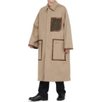 Fendi Beige Cotton Coat Fendi
