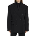 Balenciaga Black Wool Coat Balenciaga