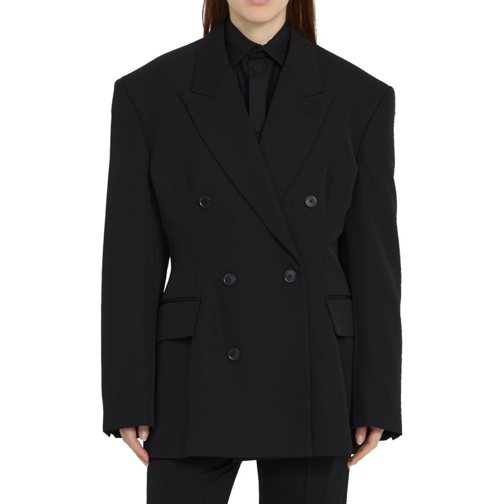 Balenciaga Black Wool Coat Balenciaga