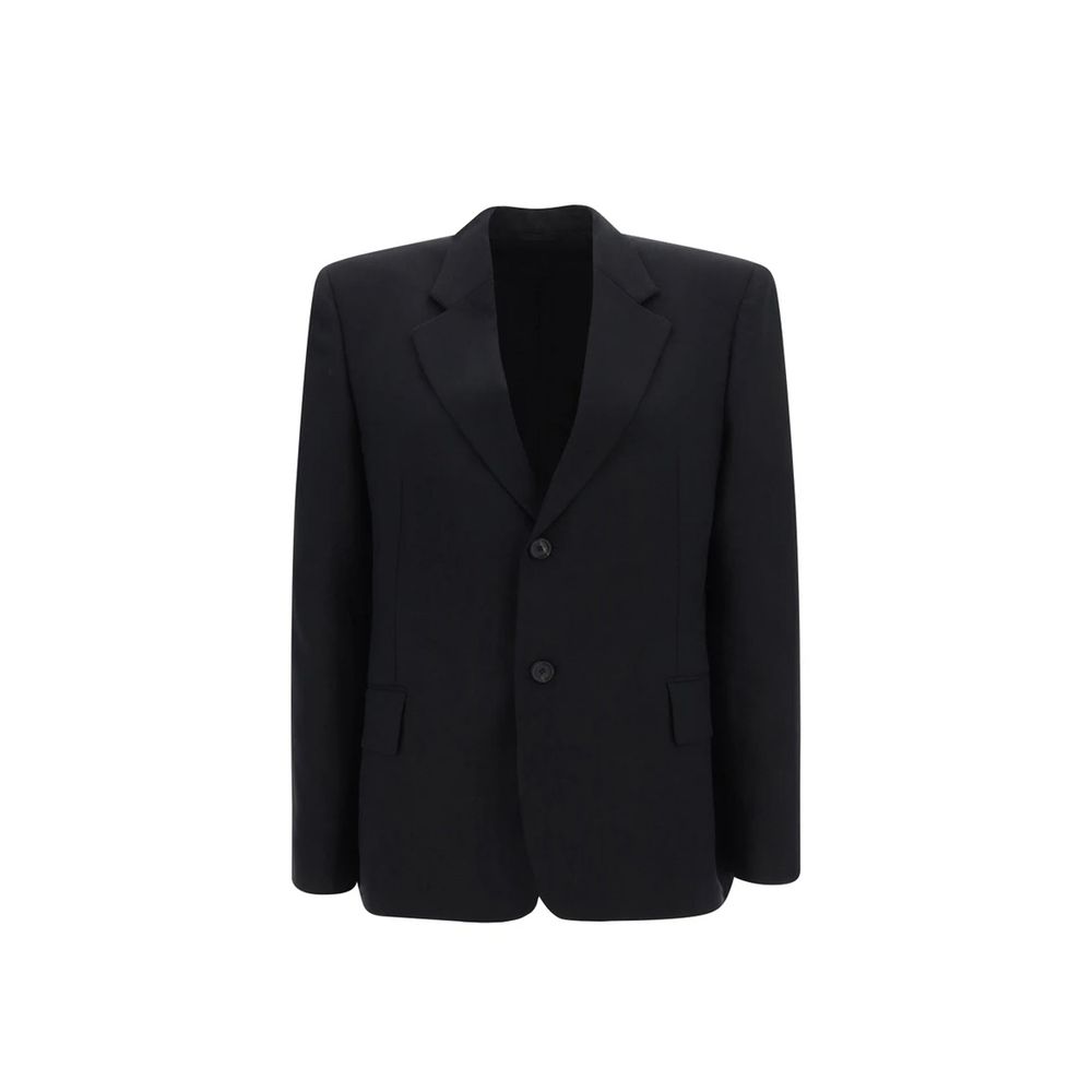 Balenciaga Black Wool Jackets And Coat Balenciaga