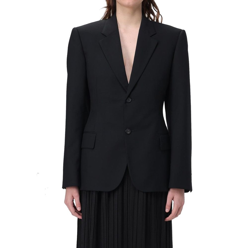 Balenciaga Black Wool Jackets And Coat Balenciaga